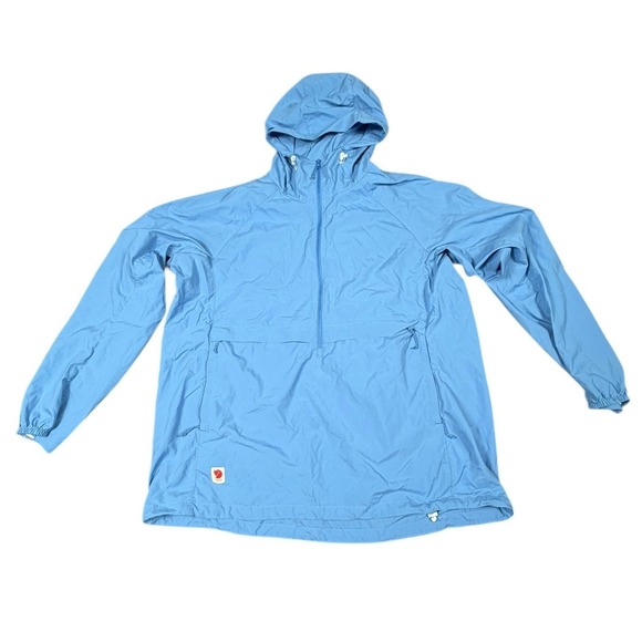 Fjallraven High Coast Lite Anorak Womens L Blue Lightweight Jacket F139065
